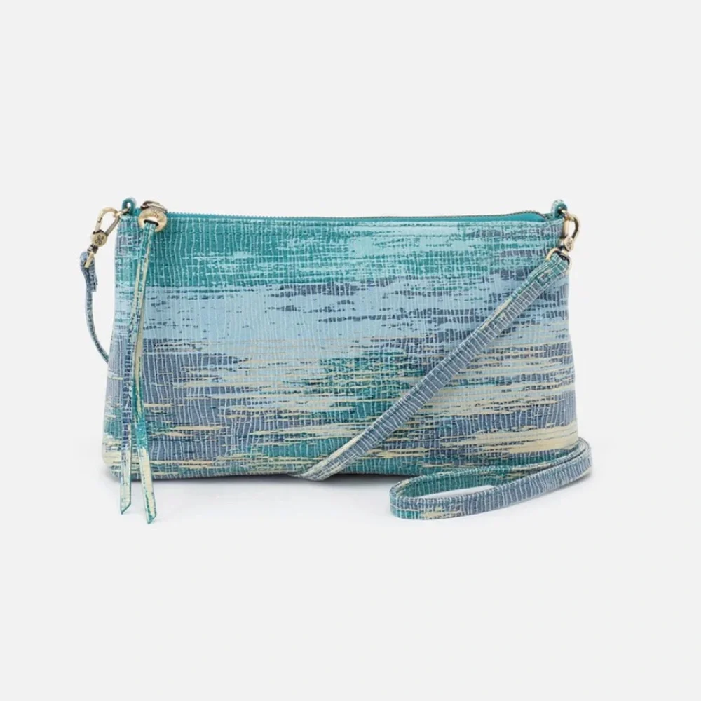 Hobo Darcy Cracked Glass Leather Crossbody - Picture 1 of 14